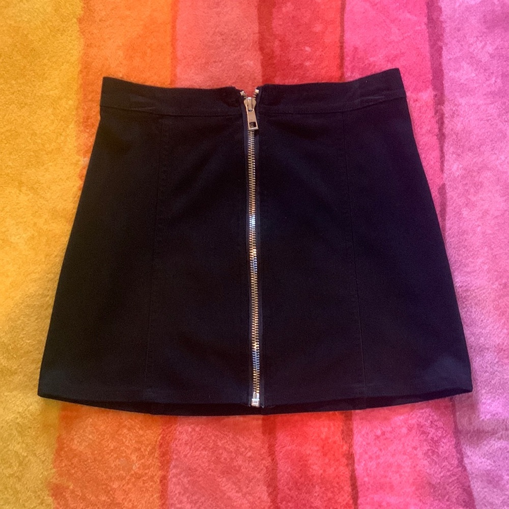 Zip Front Skirt